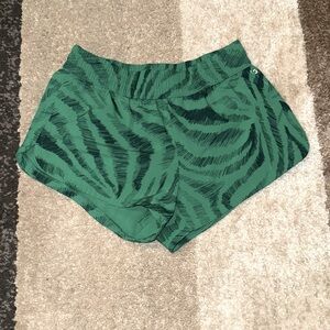 DSG Athletic Shorts - Size XS - Green with Stripes
